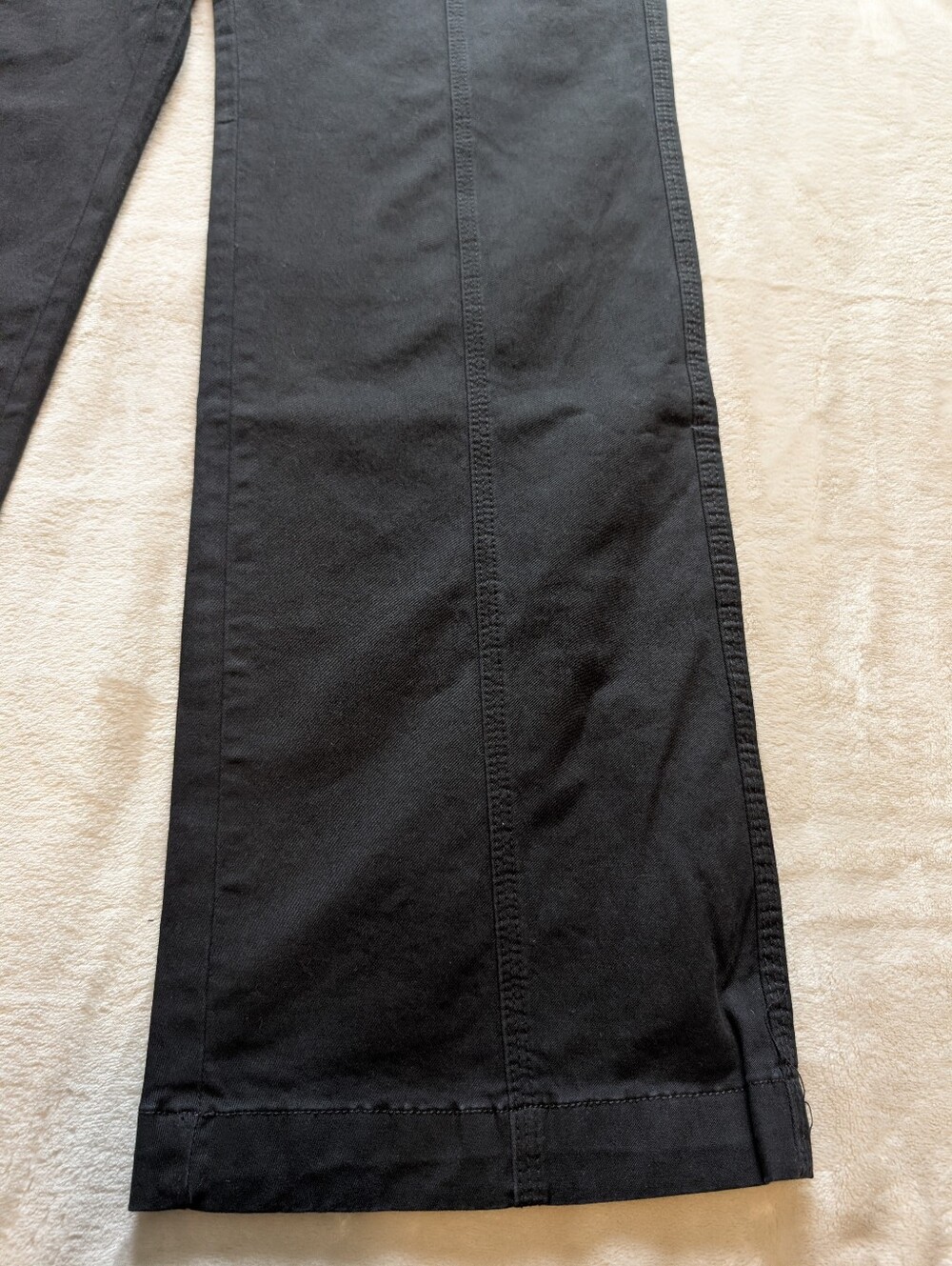 Flamingals Classic High-Rise Straight Leg Cargo Pants - Black NWT Small - Picture 4 of 9